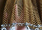রঙিন আলংকারিক ধাতু জাল পর্দা অ্যালুমিনিয়াম ধাতু কুণ্ডলী drapery