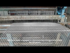 হালকা ইস্পাত 45# 65Mn প্লেইন Weave Crimped তারের জাল খনি Sieving জাল