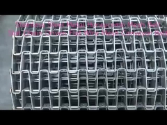 স্টেইনলেস স্টীল 304 মধুচক্র কনভেয়র বেল্ট গ্রেট ওয়াল মধুচক্র ফ্ল্যাট স্ট্রিপ তারের জাল বেল্ট