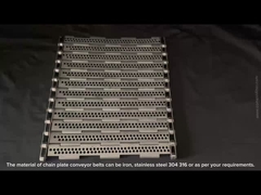 স্টেইনলেস স্টীল 304 316 perforated প্লেট conveyor বেল্ট