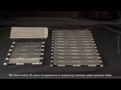 কাস্টমাইজড আকারের স্টেইনলেস স্টীল প্লেট লিঙ্ক কনভেয়র বেল্ট