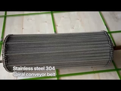 স্টেইনলেস স্টীল স্পাইরাল কনভেয়র বেল্ট