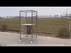 খাদ্য গ্রেড স্টেইনলেস স্টীল 201 304 বেকারি ট্রে ট্রলি