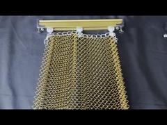 অ্যালুমিনিয়াম স্পাইরাল ওয়্যার কয়েল জাল সিলিং পর্দা ট্র্যাক সিলিং