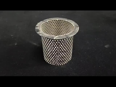 SS304 স্টেইনলেস স্টীল ধাতু ছিদ্রযুক্ত ফিল্টার জাল টিউব পাইপ গর্ত সহ সিলিন্ডার উপাদান খাদ্য Gr