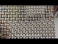 304 316 স্টেইনলেস স্টীল আর্কিটেকচারাল Woven Mesh for Decoration Building Facades Ceiling