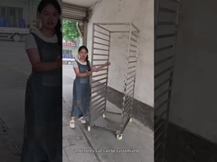 300 কেজি লোডিং ওজন 30 স্তর স্টেইনলেস স্টীল কেক কুলিং র্যাক ফল শুকানোর ট্রে ট্রলি