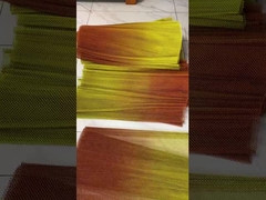 হোটেল বা রেস্টুরেন্টের জন্য কাস্টমাইজড ডাবল টোন অ্যালুমিনিয়াম চেইন লিঙ্ক তারের জাল কয়েল পর্দা সিলিং